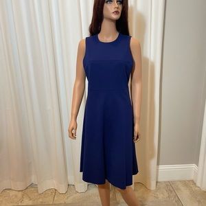 Anne Klein Fit and Flare Dress size 10.  Royal Blue.